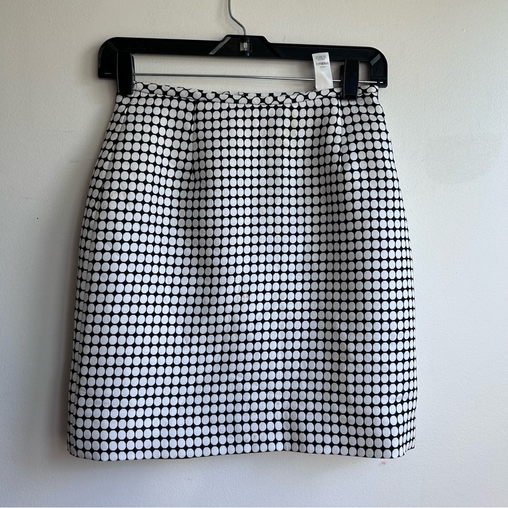 Liz Claiborne Black and White Polka Dot Mini Skirt